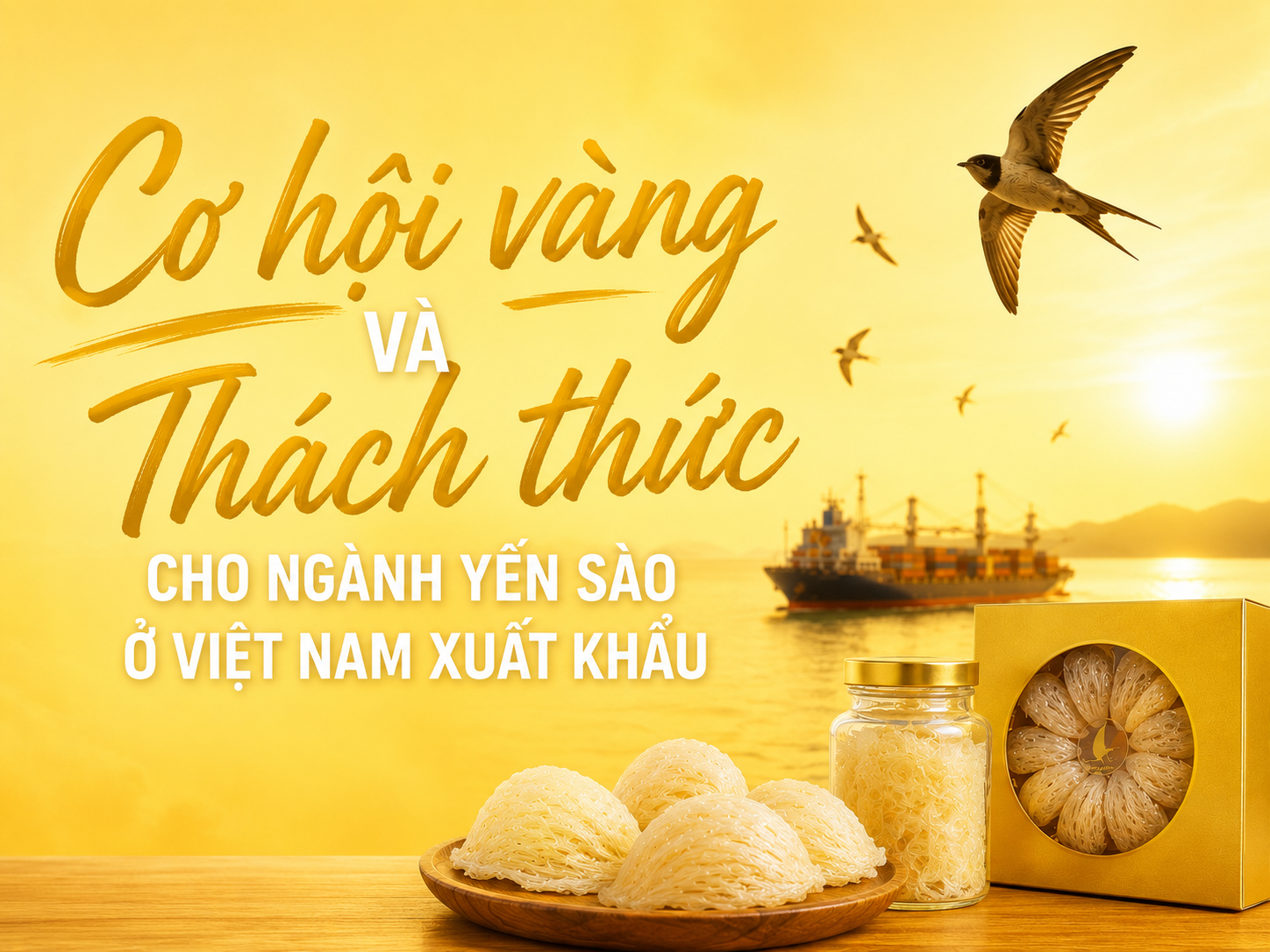 Cơ hội vàng và thách thức cho ngành yến sào ở Việt Nam xuất khẩu